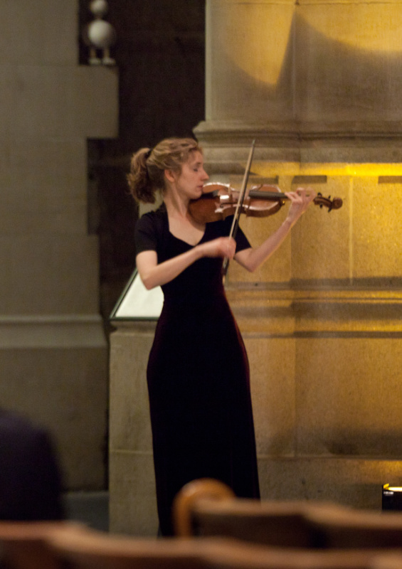 Concert photo from The Complete J.S. Bach for Solo Violin