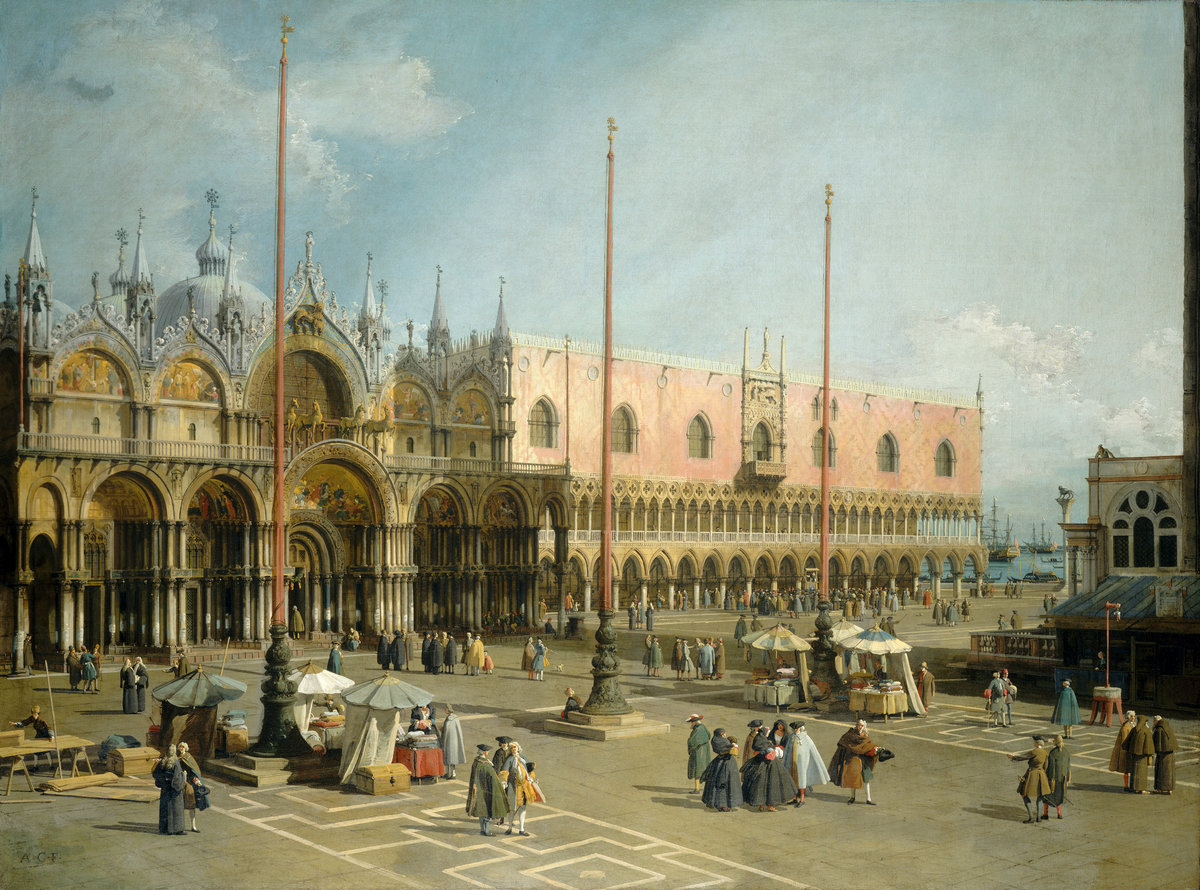 Canaletto's painting, The Square of Saint Mark's, Venice